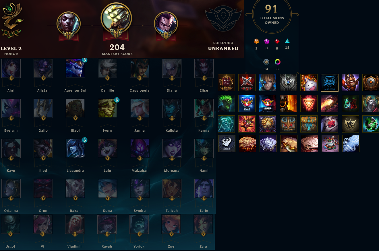 Zombie Brand Skin LoL Acc League of Legends Account NA EUW LAN BR Unranked  Fresh